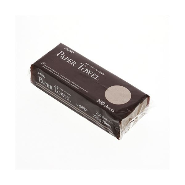シモジマ HEIKOクラフトペーパータオル シングル 小判 #004722006 1セット(8000枚:200枚40パック)