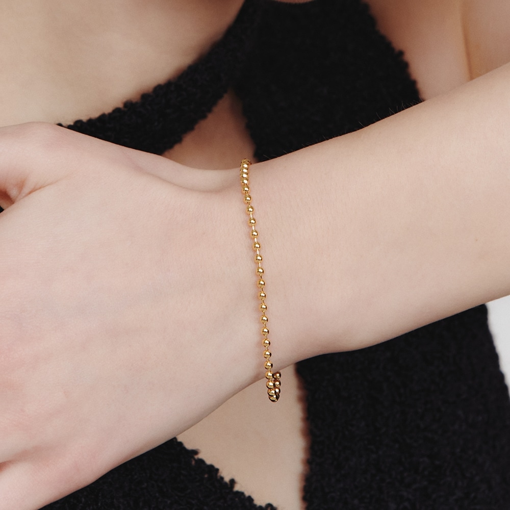 LUNNE シルバー 925 ボールチェーンブレスレット (2.5mm) #LSB11