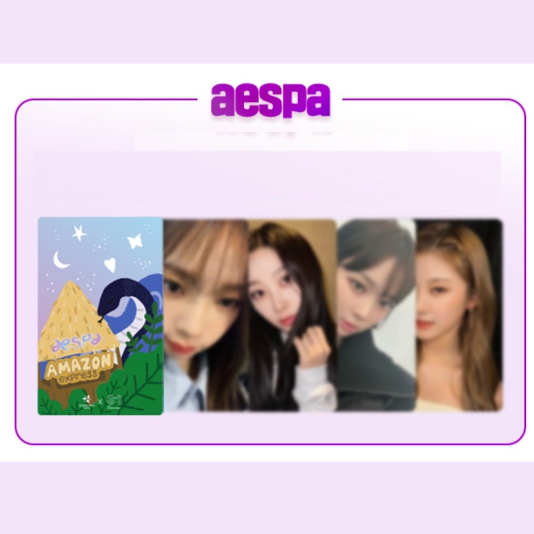 [公式] EVERLAND x SMTOWN SEASON.2 - aespa (에스파) AR MISSION SPECIAL REWARD PHOTOCARD