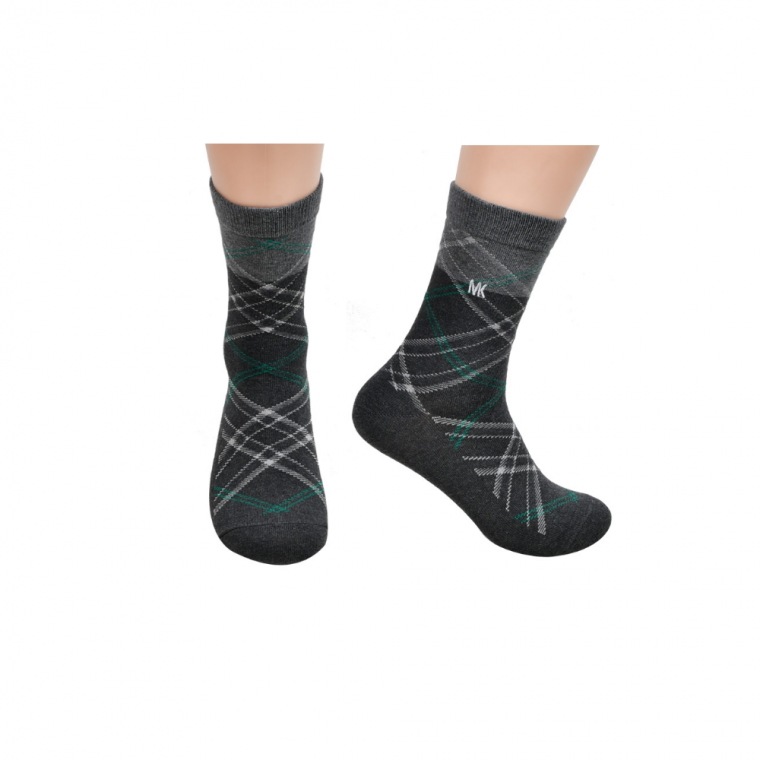 男性用ロングドレスソックス 10足組 アーガイルチェック