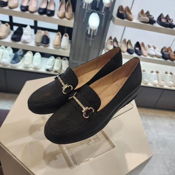 HC10 超軽量甲飾りローファー黒4cm LCWD70U61319 (45902850)