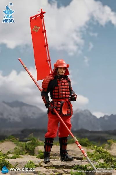 DID 日本小兵レッドチーム 1/12 アクションフィギュア XJ80016A Monkey Depot - DiD 1/12 Palm Hero Series Japan Sengoku