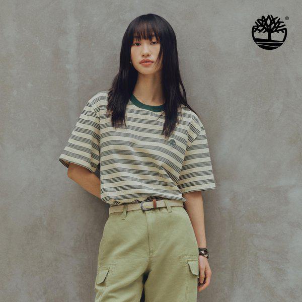 26SS 4ステッチ ストライプ Tシャツ グリーン A5SUN ADQ