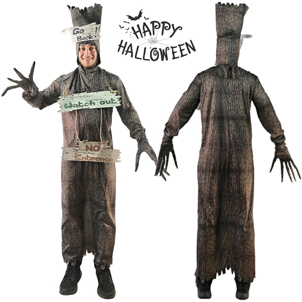 ハロウィン コスプレ 恐怖のツリーマン 樹妖 樹の化け物 おぞましい樹木の怪物 メンズ 衣装 パーティーグッズ お化け 怖い 仮装グッズ コスチューム 余興 コスチューム 着脱簡単 イベント用品 マス