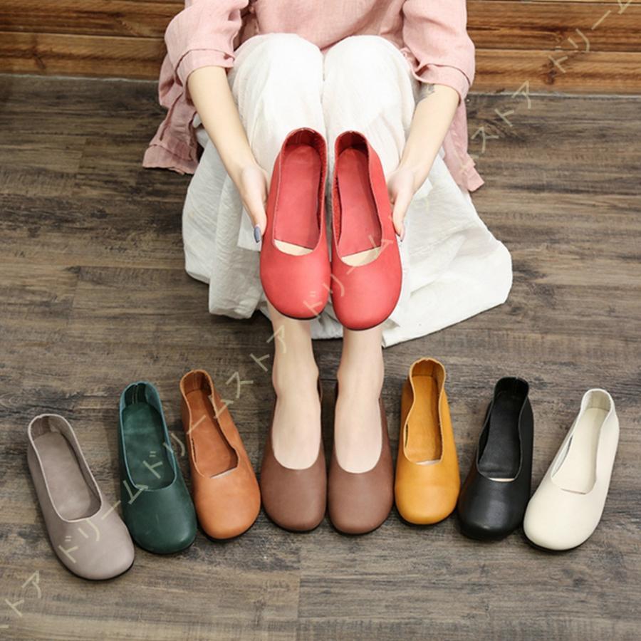 バレエシューズ パンプス 黒 本革 痛くない ローヒール フラット スクエアトゥ フラットシューズ 疲れない 歩きやすい 大きい おしゃれ ス 走れる