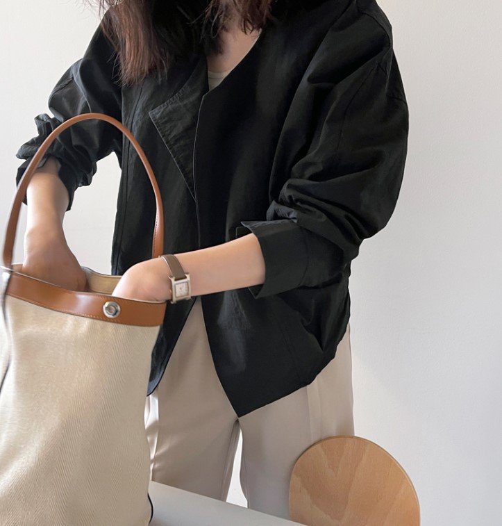 アウターその他 アウターアウター 百掛け ジャケット アウター トップス 韓国ファッション 気質 カジュアル トップス 2024春夏 レディース ショート 新作 ゆったり