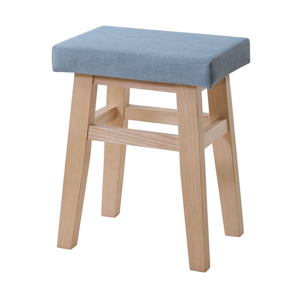 スツール 約W36xD26xH45cm ブルー 完成品