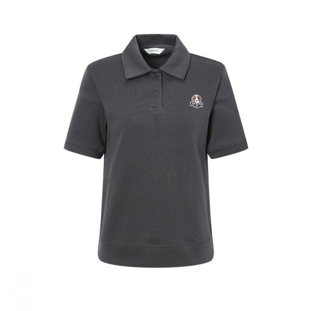 [25SS] [ハジーハリー] ショートスリーブポロTシャツダークグレー HSTS5BL53G3