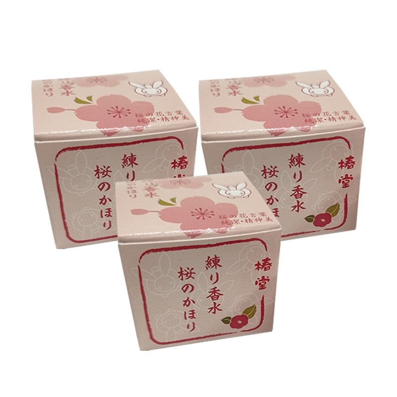 Qoo10] 京都くろちく 練り香水 桜 3個セット 椿堂 日本製