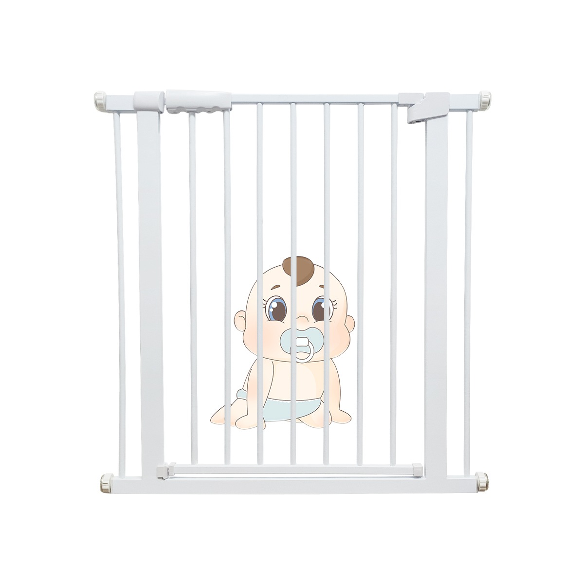 国内即納 ベビーゲート 安全ゲート 突っ張りタイプ 設置幅75-146cm 高さ78cm 扉開閉式