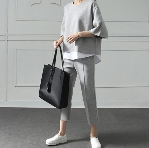 スエット パンツ 2点セット セットアップ プライシング ルーズ クロップドパンツ 七分袖 かわいい 大人可愛い きれいめ シンプル カジュアル 大人 上品 おしゃれ お洒落 かっこいい レトロ