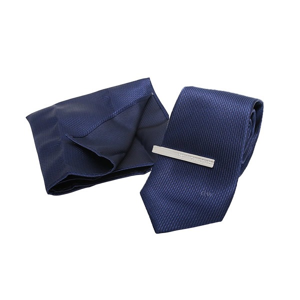 ネクタイ＆チーフ＆タイバー ３点セット DW02800011 NAVY 9,675円