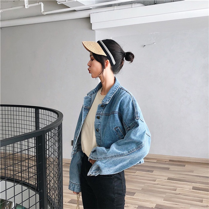 Newタイプついに入荷 香港風 ストリートスタイル ファッション ショート デニムジャケット 女性 韓国 デニム服