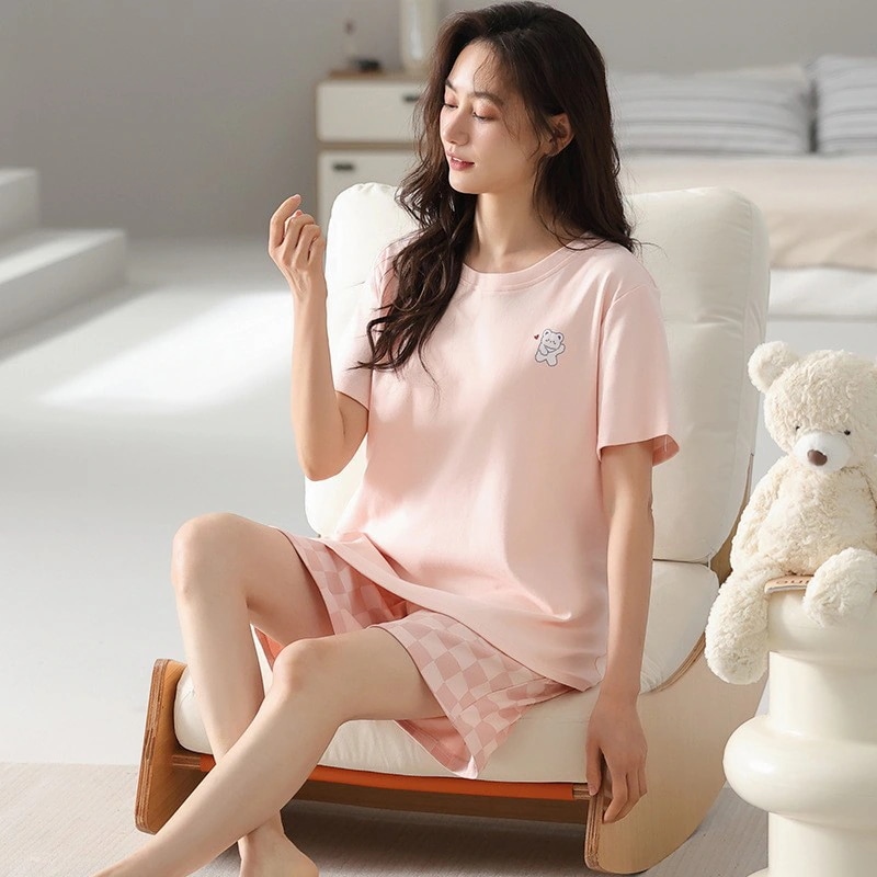 【超お得1つ買うと10個もらえる】メガ割夏パジャマ パジャマ 女性 夏 薄手 半袖 ショートパンツ 夏 カジュアル 大きいサイズ レディース ホームウェア スーツ 空調服