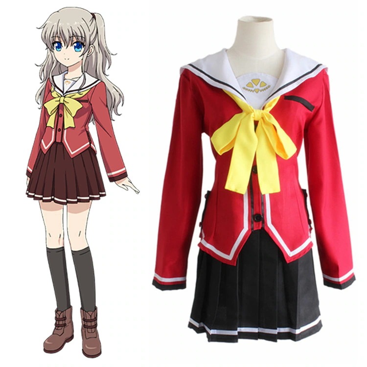 Charlotte 友利 奈緒（ともり なお）星の海学園 制服 コスプレ衣装 アニメ ゲーム コスチューム 変装 仮装コスチューム