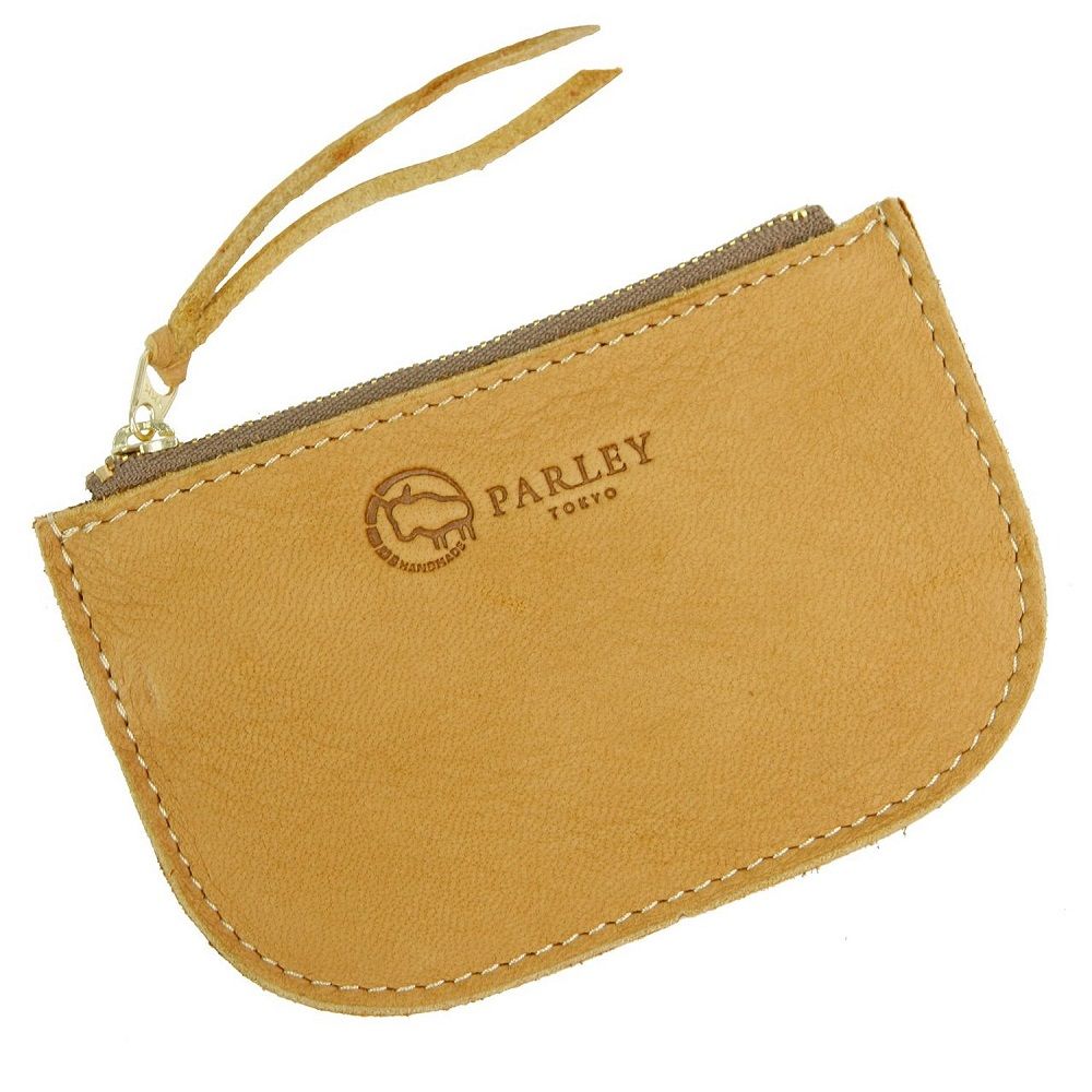 PARLEY（パーリィー） エルク 天然鹿革 キーリング付きコインケース 小銭入れ キャメル CM FE-32