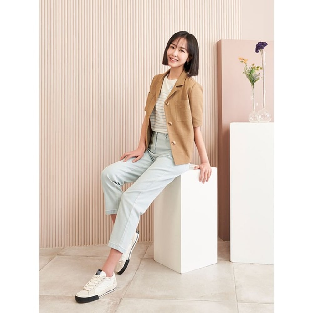 [シャトレーン] ブルークールセミバギーフィットデニムパンツHCCMDP203