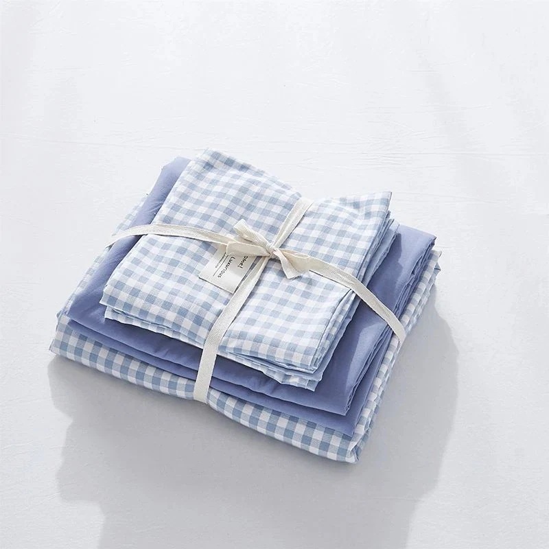 四季通用布団カバーセット 良品寝具 良い手触り 四点セット 枕カバー おしゃれ 韓国風 快適 洗える セット