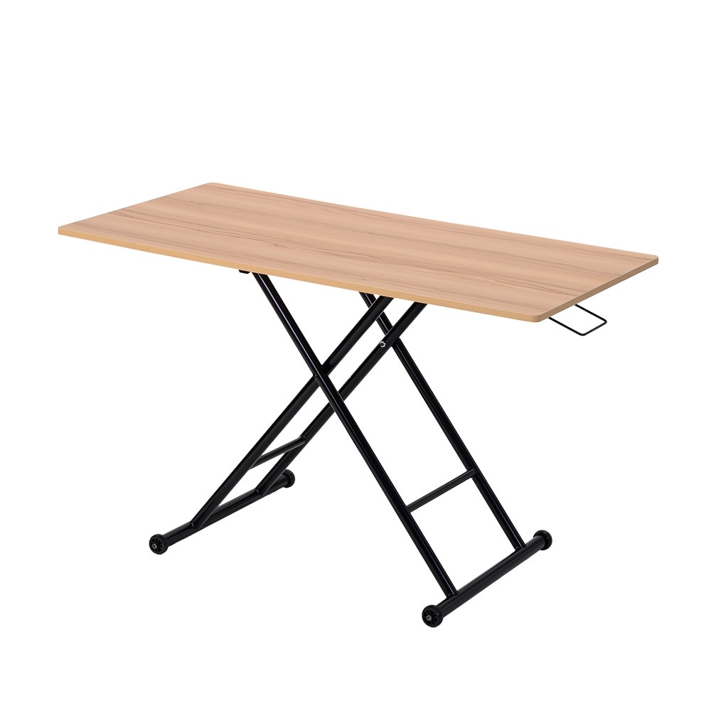 【国内即発送】テーブル ガス圧昇降式テーブル 昇降テーブル ローテーブル キャスター付き 折りたたみ ガス圧 昇降式 無段階 高さ調節322