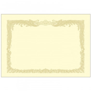 タカ印 OA賞状用紙 クリーム A3判 縦書用 100P 10-1187 100枚