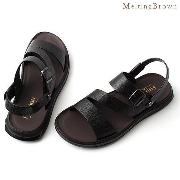 メンズサンダル 男性本革サンダル 夏サンダル AX23