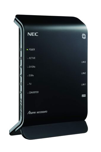 NEC 無線LAN WiFi ルーター dual band Wi-Fi5 (11ac) / WG1200HP3 Atermシリーズ 2ストリーム (5GHz帯 / 2.4GHz帯) PA-WG