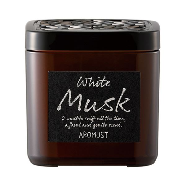 （まとめ） 晴香堂 アロマストリビング ホワイトムスク 265g 1個 [x5セット]