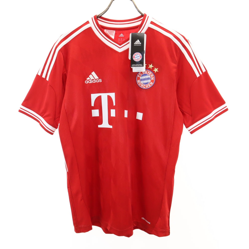 未使用 バイエルンミュンヘン シュバインシュタイガー 31 サッカー 半袖 ユニフォーム 170 レッド CLIMACOOL キッズ