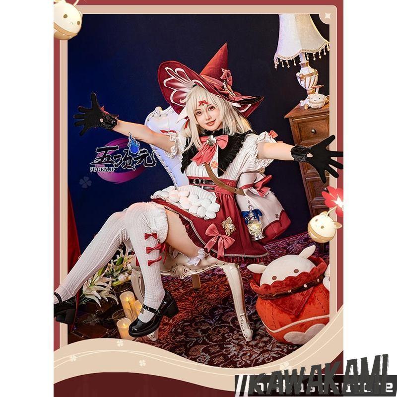 Catwushop　原神　コスプレ　クレー　魔女　星燭に揺れる爛花　衣装　新スキン　コスチューム 鞄付き　ウィッグ　靴　追加可