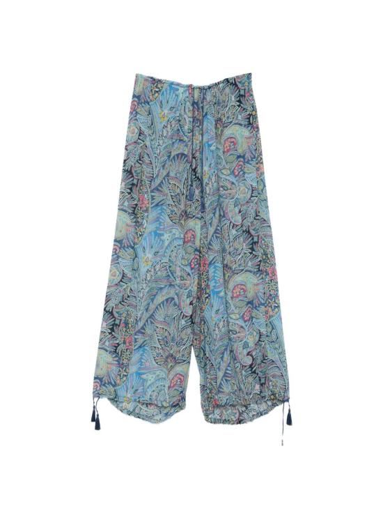 ETRO Women Straight Pants WREA0085 99SADJ8X0887 Clear Blue