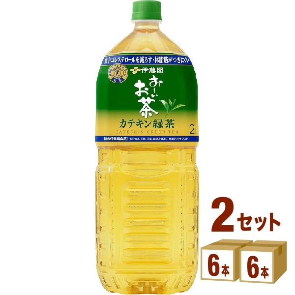 伊藤園 2つの働き カテキン緑茶 2000ml 2ケース (12本)