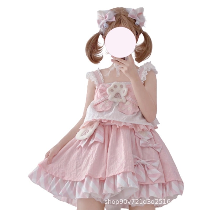 ニャース嬢 ロリータワンピースセット