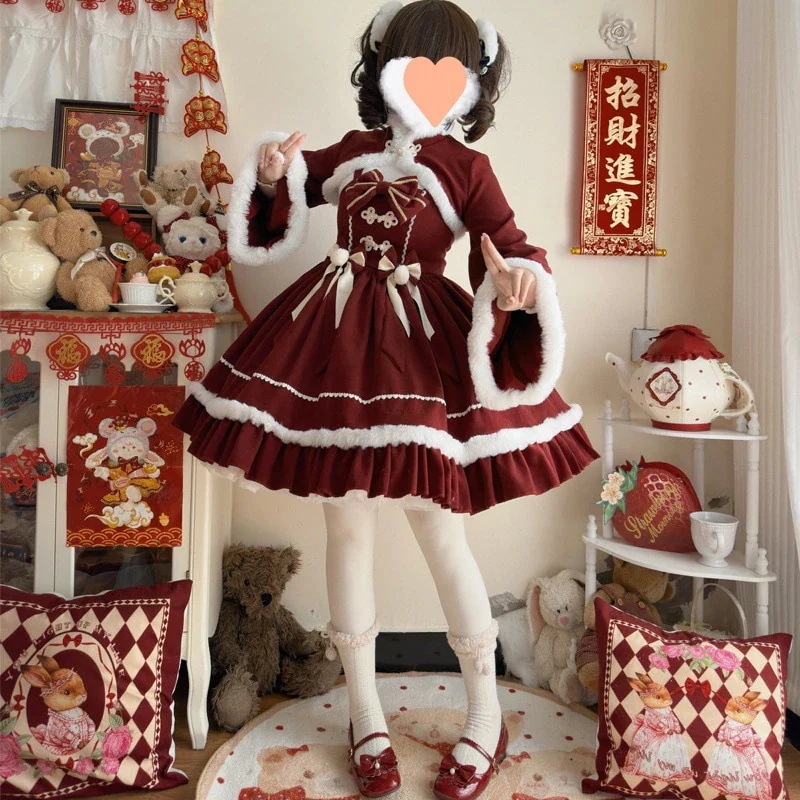 人気【人気商品】サンタコス クリスマス コスプレテーマ衣装コスプレセクシークイーンケープ赤い大きなケープウサギ女の子ウサギ衣装