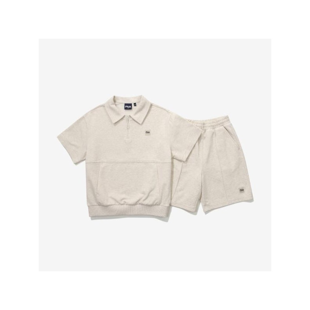[FILA KIDS] カラーハーフジップアップセットアップ (FK2FSG2201M_OTL) Q0ZFK2FSG2201MOTL