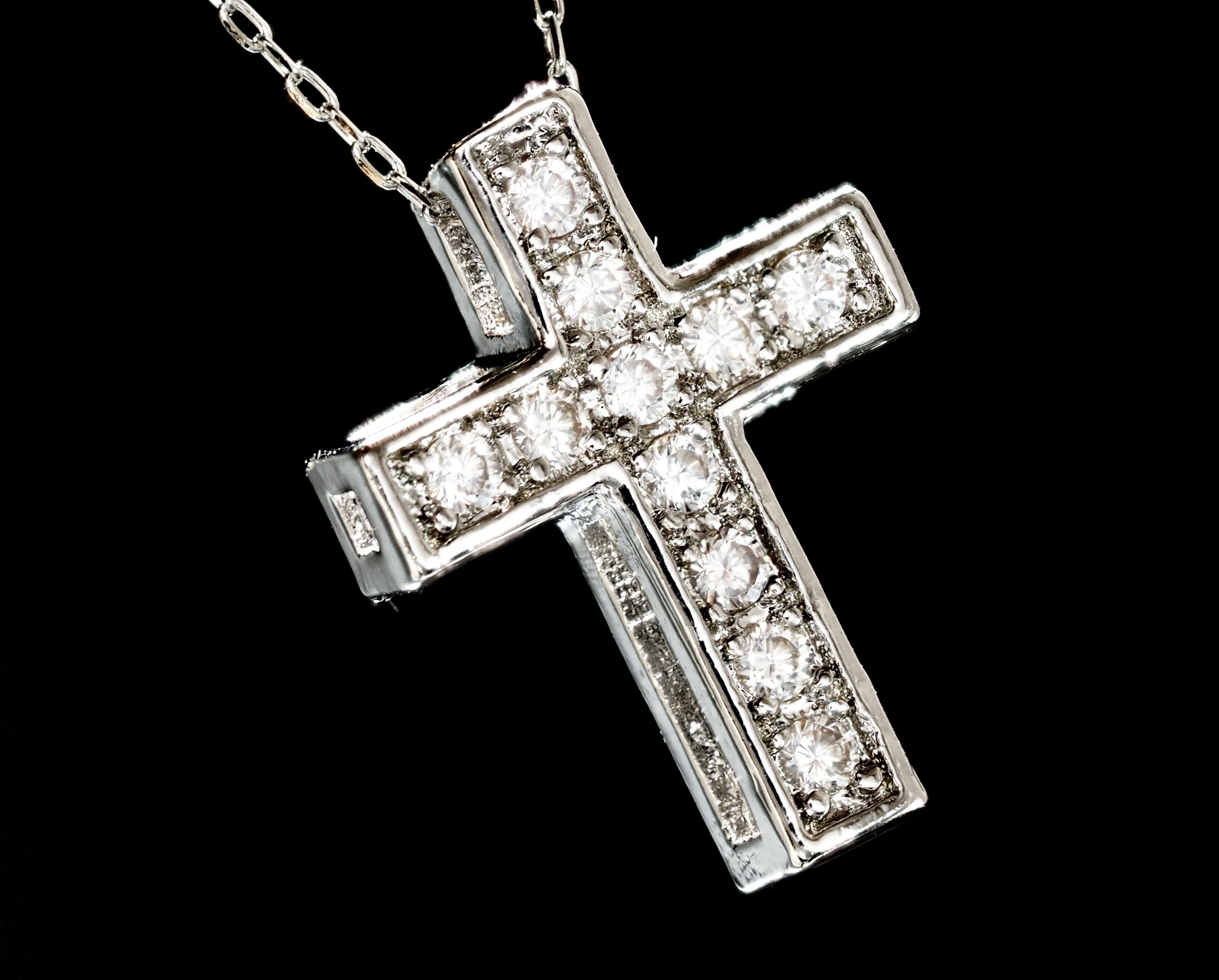 プラチナ製 ダイヤモンド ネックレス 国内生産品 厳選 pt850 ( 刻印有 ジュエリー