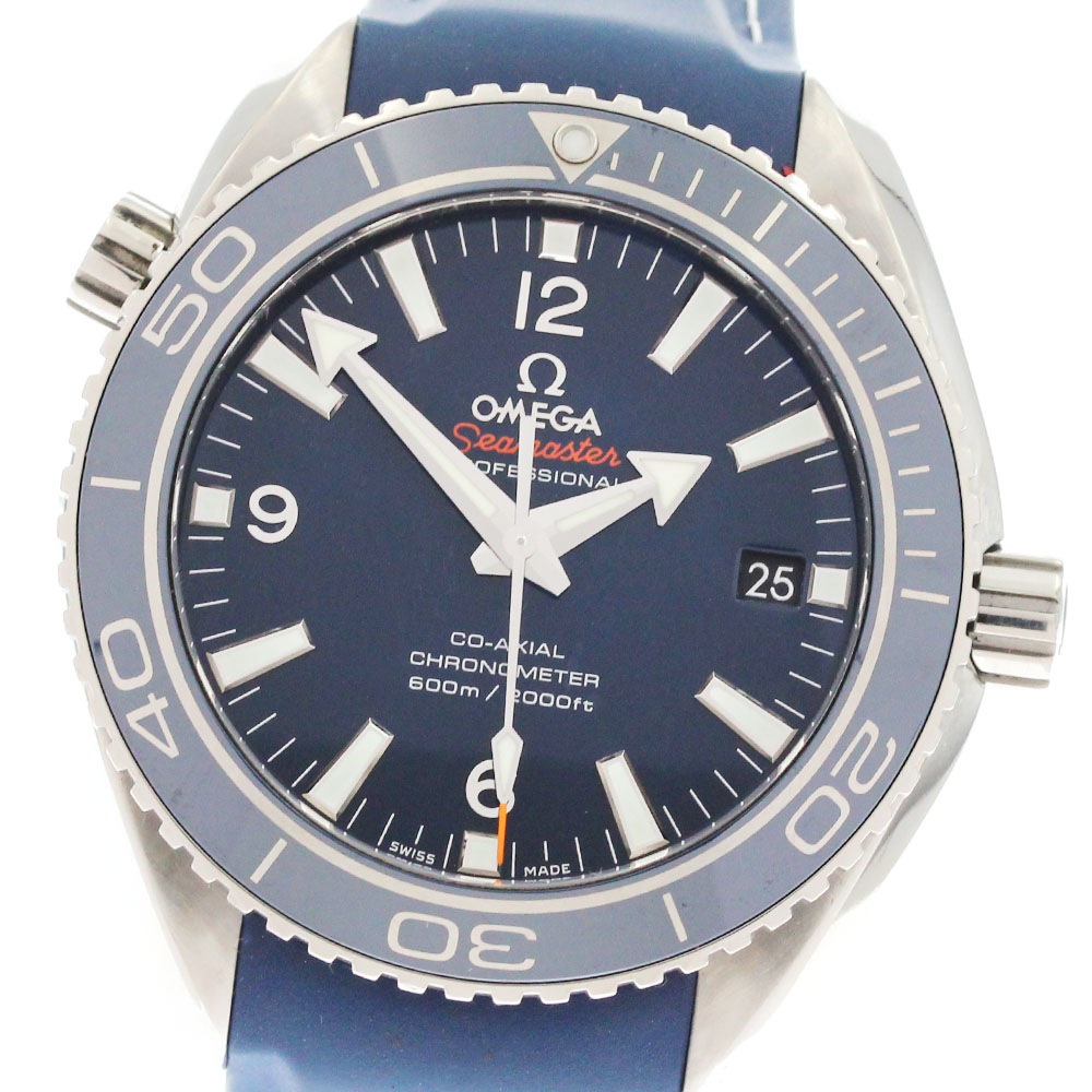 オメガ OMEGA 232.92.42.21.03.001 シーマスター プラネットオーシャン 600 デイト 自動巻き メンズ 美品 _877653【中古】