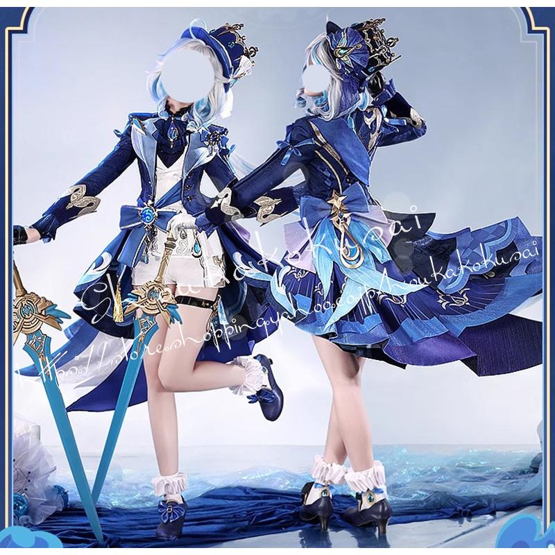 [2026新品] G 原神 げんしん genshin フリーナ ウーシア 白フリーナ 黒フリーナ コスプレ衣装 イベント コスチューム 変装活動 仮装 学園祭 撮影 祭り クリスマス ハロウィン