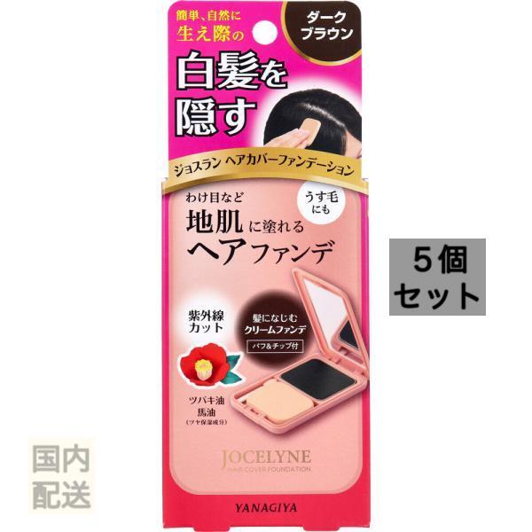 ジョスラン ヘアカバーファンデーション 白髪頭皮用ファンデーション ダークブラウン 13g x10個セット