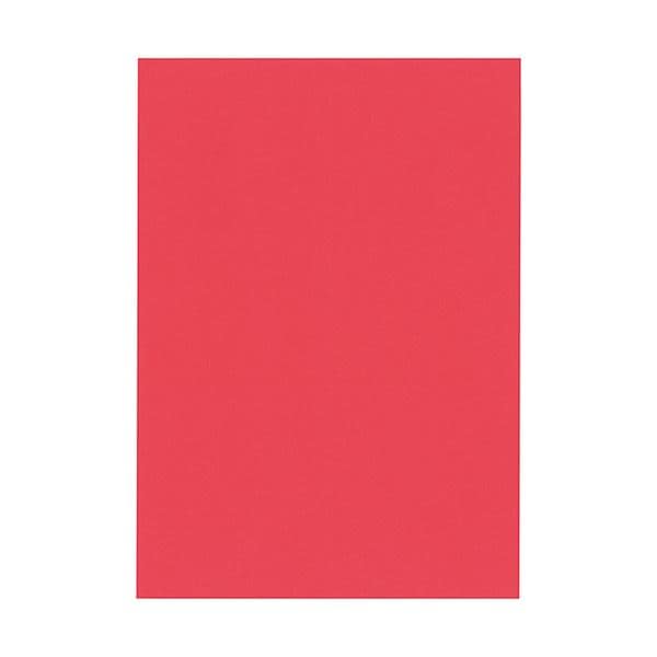 （まとめ）北越コーポレーション 紀州の色上質A4T目 薄口 赤 1冊(500枚) (×2セット)