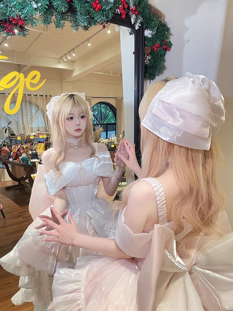 女性用プリンセスドレス高級宴会ドレス成人式誕生日ドレススーパーフェアリーパフスカート