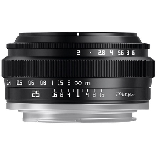 TTArtisan 25mm f/2C M43 (B) ブラック 単焦点レンズ(マイクロフォーサーズマウント)