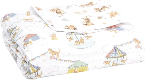 aden + anais (エイデンアンドアネイ) 日本正規品 year of the tiger ADBC10024J 120 x 120cm モスリン コットン クラシック ドリーム ブランケット