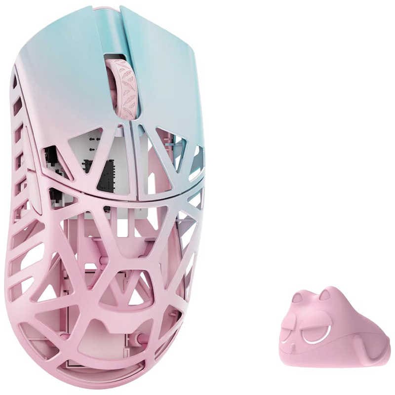 KIBU　ゲーミングマウス Beast X Max ［光学式 / 有線/無線(ワイヤレス) / 5ボタン / USB］ Blue＆Pink(Side slits)　WL-BXMAX-BP-O