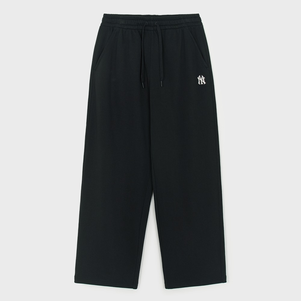 MLB [MLB] ベーシックスモールロゴワイドパンツ NY (ブラック)
