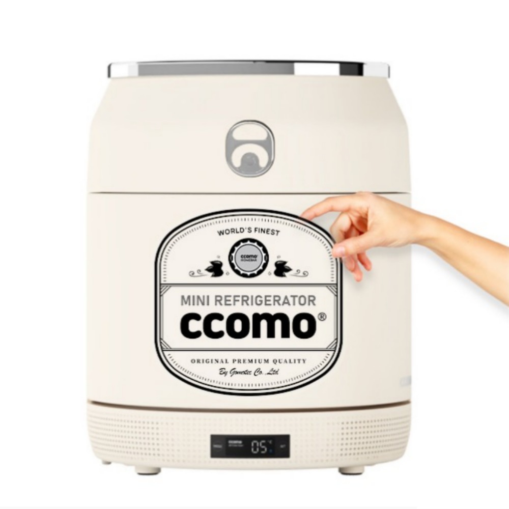 [ccomo] 小さくて スマートな ccomo冷蔵庫 リトル ホームバー クリーム色 ミニ 冷蔵庫