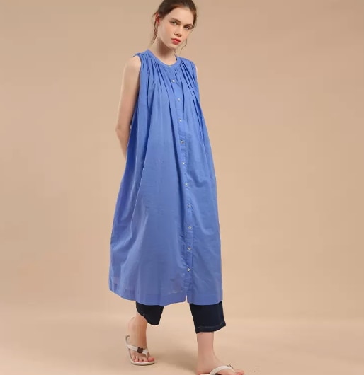 ワンピース デート モテアイテム ロング丈 フレアワンピース ノースリーブ 無地 コットン 大人可愛い きれいめ 上品 おしゃれ かっこいい 大人可愛い ラブリー キュート ガーリー クール モード系