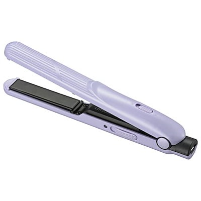 他サイト： オーム電機 Iberis モバイル ストレートヘアアイロン 170x22x30mm ミニ USB電源 コンパクト ポータブル ヴァイオレット 紫の商品画像