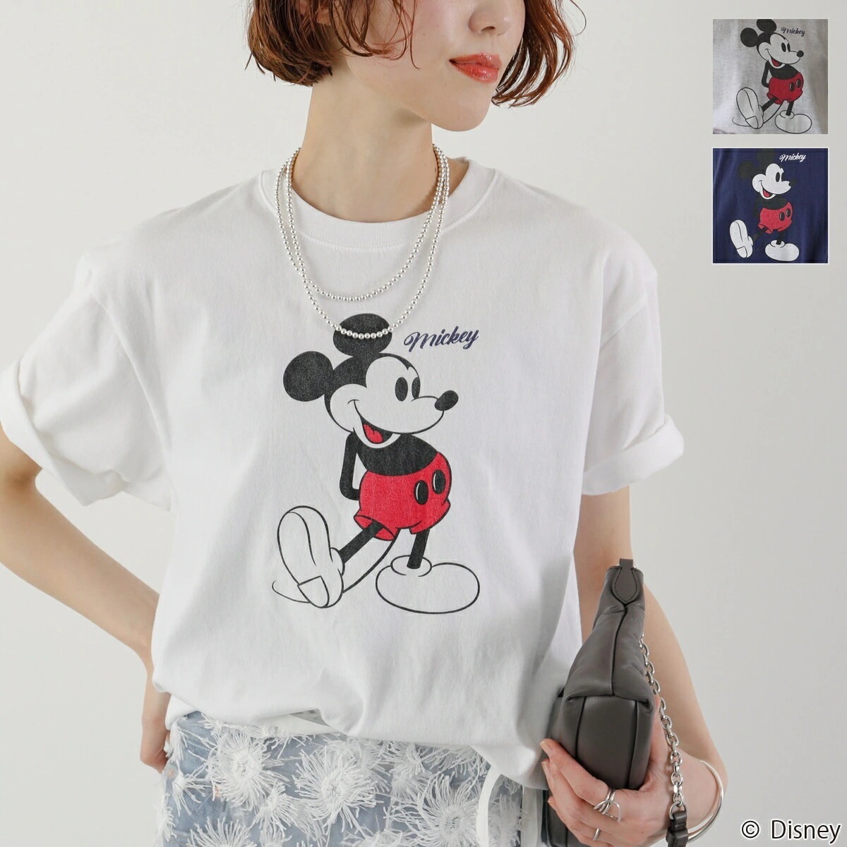 GOODROCKSPEED グッドロックスピード 半袖Tシャツ / Disney / MICKEY MOUSE / DESING T-SHIRT / ディズニー / ミッキーマウス / 25FDS00