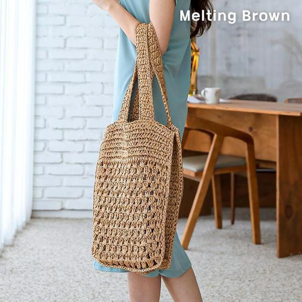 女性ラタンショルダーバッグ ラタンバッグ リゾートバッグ