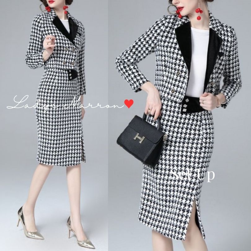 【即納】ツイード セットアップ 韓国 入学式 ママスーツ 入園式 セレモニーワンピース セレモニースーツ 同窓会ワンピース 同窓会ドレス 七五三 母親 服装 親 ママ スーツ 卒業式 卒園式 可愛い